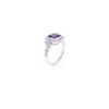 Image 8 : GIA Kashmir Sapphire VS2 Diamond & Platinum Ring