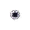 Image 2 : Black & White Diamond 14k White Gold Earrings
