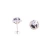Image 7 : Black & White Diamond 14k White Gold Earrings