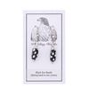 Image 11 : Whistling Hawks 1700's Trade Bead Silver Earrings