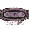 Image 3 : Crow Tribe Beaded & Purple Lace Agate Brooch