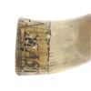 Image 2 : Ca. 1800- Scrimshaw Powder Horn Flask