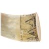 Image 8 : Ca. 1800- Scrimshaw Powder Horn Flask