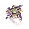 Image 8 : Elegant Sterling Silver Amethyst & Citrine Rings