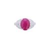 Image 1 : GIA Burmese Ruby VS2 Diamond & Platinum Ring