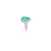 Image 3 : GIA 2.16ct Emerald VS2 Diamond & Platinum Ring