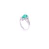 Image 5 : GIA 2.16ct Emerald VS2 Diamond & Platinum Ring