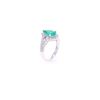 Image 6 : GIA 2.16ct Emerald VS2 Diamond & Platinum Ring