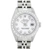 Image 1 : Rolex Ladies Quickset Stainless Steel White Diamond 26MM Datejust Wristwatch