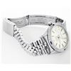 Image 7 : Rolex Mens Stainless Steel Silver Index 18K White Gold Diamond & Sapphire Bezel