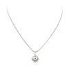 Image 1 : 0.64 ctw Diamond and Pearl Pendant & Chain - 14KT White Gold