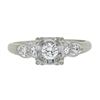 Image 4 : Vintage 14k White Gold 0.35 ctw Round Brilliant Diamond Solitaire Engagement Rin