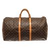 Image 1 : Louis Vuitton Brown Monogram Canvas Keepall 60 Duffel Bag