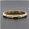 Image 2 : 1941 Antique 14k TT Gold Floral Work w/ Milgrain Sides Eternity Stack Band Ring