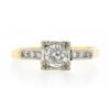 Image 4 : Antique Edwardian 14k TT Gold 0.43 ctw European Diamond w/ Accents Engagement Ri