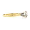 Image 5 : Antique Edwardian 14k TT Gold 0.43 ctw European Diamond w/ Accents Engagement Ri