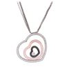 Image 2 : 1.20 ctw Diamond Pendant And Chain - 18KT White Gold