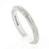 Image 7 : Antique Art Deco Tiffany & Co. Platinum 2.6mm Detailed Engraved Stack Band Ring