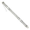 Image 8 : FANCY Antique Art Deco Platinum 6.03 ctw Diamond & Black Onyx 10.9mm Line Bracel