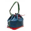 Image 2 : Louis Vuitton Blue Red And Green Epi Leather Noe Shoulder Bag