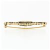 Image 6 : Vintage Victorian Revival 14K Yellow Gold Detailed Bead Work Bar Pin Brooch