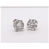 Image 1 : 4.01 ctw Diamond Stud Earrings - Platinum