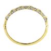 Image 7 : Estate 14k Yellow Gold 2.65 ctw Round Pave Diamond Figure X Hinged Bangle Bracel