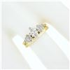 Image 3 : 14K TT Gold 0.70 ctw Marquise Diamond Solitaire Engagement Custom Wedding Ring S
