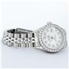 Image 5 : Rolex Ladies Quickset Stainless Steel White Diamond Lugs And Datejust Wristwatch