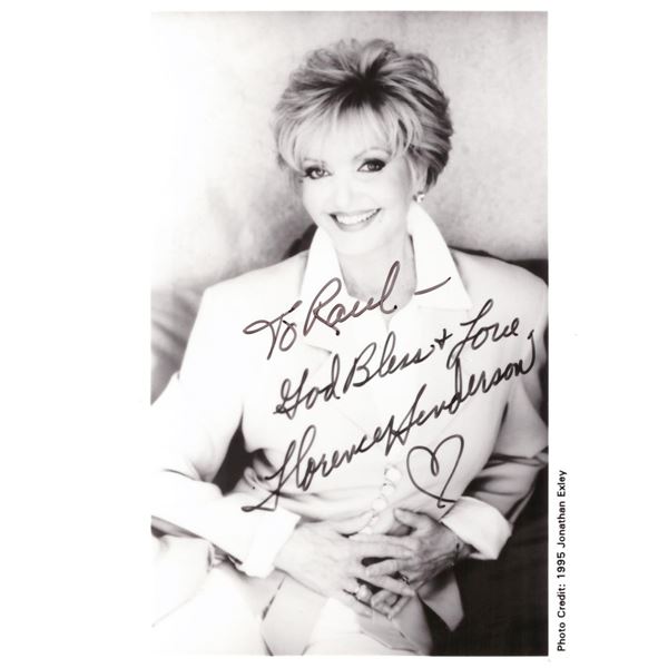 The Brady Bunch Florence Henderson signed  photo