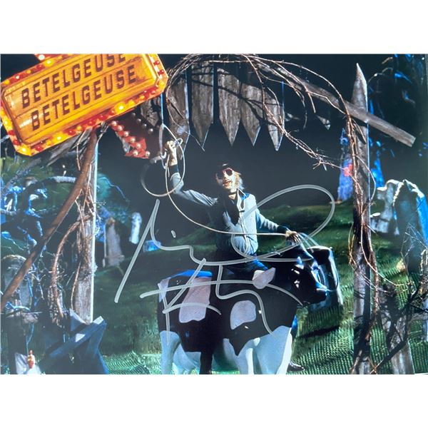 Beetlejuice Michael Keaton signed movie photo