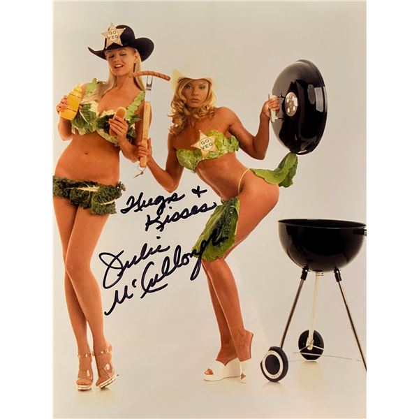 Playboy model Julie McCullough signed photo