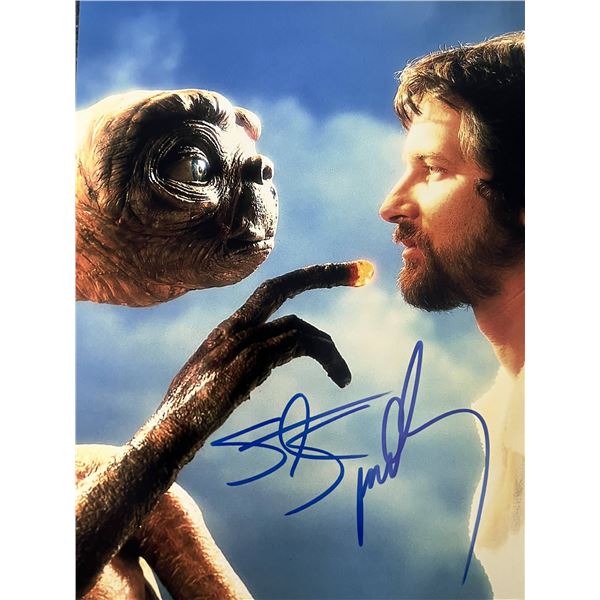 E.T. the Extra-Terrestrial Steven Spielberg signed movie photo