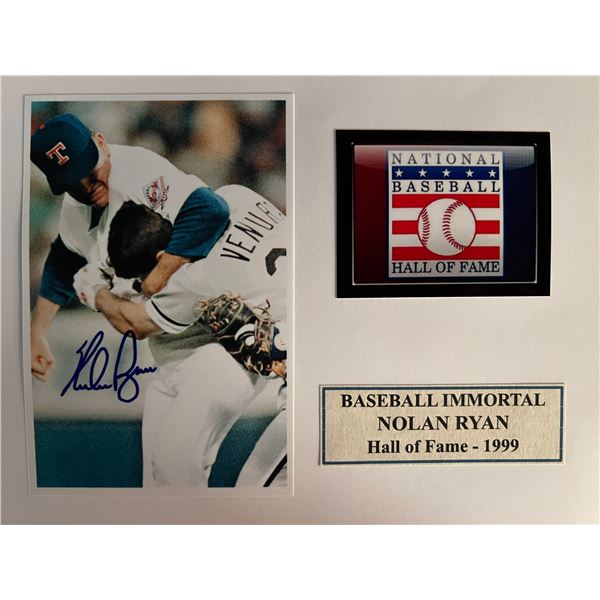 Nolan Ryan signed photo