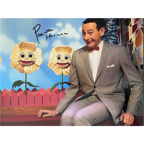 Pee Wee Herman signed photo