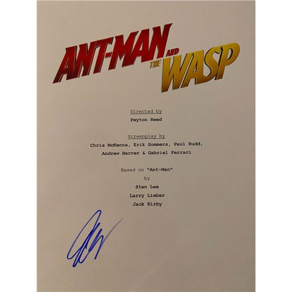 Ant-Man and the Wasp signed script cover