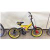 Image 2 : AVIGO YELLOW FULL SUSPENSION SINGLE SPEED CHILDRENS BIKE