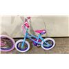Image 2 : 3 CHILDRENS BIKES : PINK HUFFY, BLUE PIXIE DUST & RALEIGH PIXIE