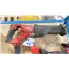 Image 2 : MILWAUKEE CORDLESS SAWZALL, GRINDER, IMPACT DRILL, STICK LIGHT, DRILL, 3 BATTERIES & HAMMER * NO