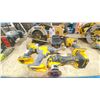 Image 1 : DEWALT CORDLESS GRINDER, IMPACT DRIVER, HEAT GUN, RECIPROCATING SAW, CIRCULAR SAW, BLOWER WITH 1