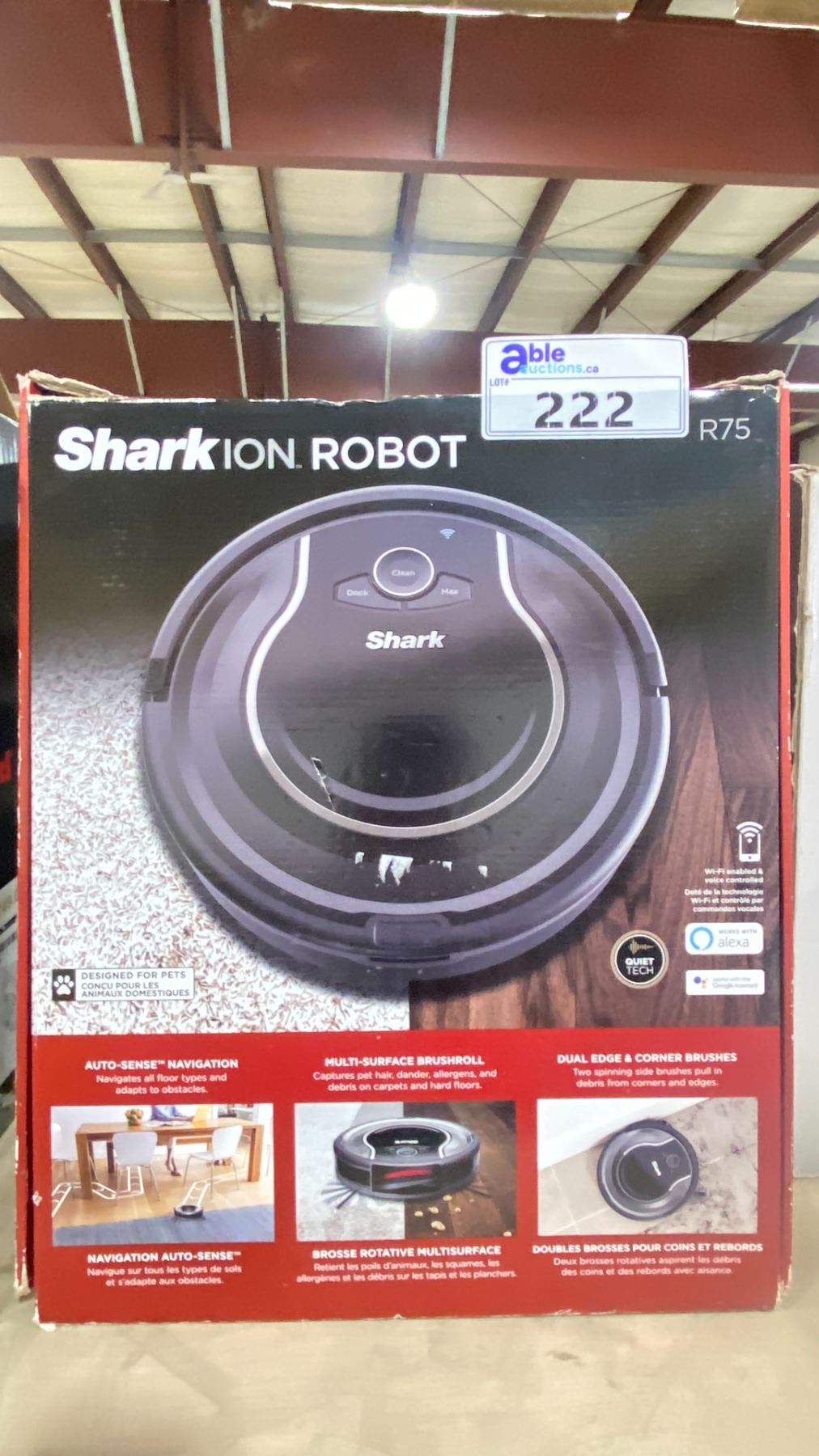 SHARK ION ROBOT VACUUM R75 WITH WI-FI