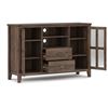 Image 2 : CYPRESS HILL HOME DECOR MARANA AXCCMAR17 RUSTIC NATURAL AGED BROWN TALL TV MEDIA STAND *IN BOX*