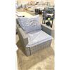 Image 2 : PATIOFLARE WHITNEY PF10017 GREY PLASTIC RATTAN OUTDOOR PATIO ARM CHAIR WITH GREY CUSHIONS