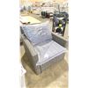 Image 2 : PATIOFLARE WHITNEY PF10017 GREY PLASTIC RATTAN OUTDOOR PATIO ARM CHAIR WITH GREY CUSHIONS