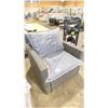 Image 2 : PATIOFLARE WHITNEY PF10017 GREY PLASTIC RATTAN OUTDOOR PATIO ARM CHAIR WITH GREY CUSHIONS