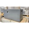 Image 2 : PARAMOUNT FP-415 TALL ALUMINUM CONCRETE LOOK OUTDOOR FIRE TABLE WITH CONVERTIBLE BURNER