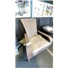 Image 2 : PATIOFLARE LIGHT BROWN COMFORT MUSKOKA PF-CH338C-LBR OUTDOOR PATIO CHAIR WITH BEIGE CUSHION