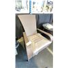 Image 2 : PATIOFLARE LIGHT BROWN COMFORT MUSKOKA PF-CH338C-LBR OUTDOOR PATIO CHAIR WITH BEIGE CUSHION