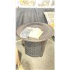 Image 2 : PARAMOUNT FP-450 BRONZE CAST ALUMINUM OVAL PROPANE OUTDOOR FIRE TABLE WITH CONVERTIBLE BURNER