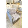 Image 2 : PATIOFLARE WHITNEY PF10017 GREY PLASTIC RATTAN OUTDOOR PATIO ARM CHAIR WITH GREY CUSHIONS